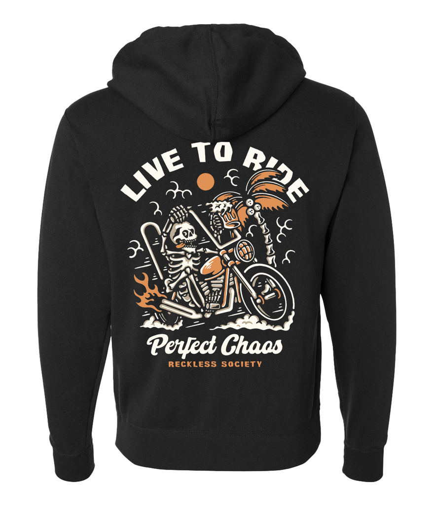 TheRecklessSociety Live to Ride Hoodie Medium