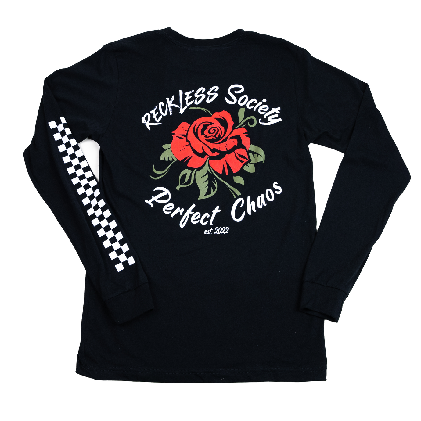 Checkered Roses Long Sleeve