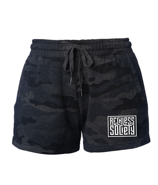 Women's Black Camo Shorts